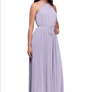 David’s Bridal SOFT MESH HALTER BRIDESMAID DRESS